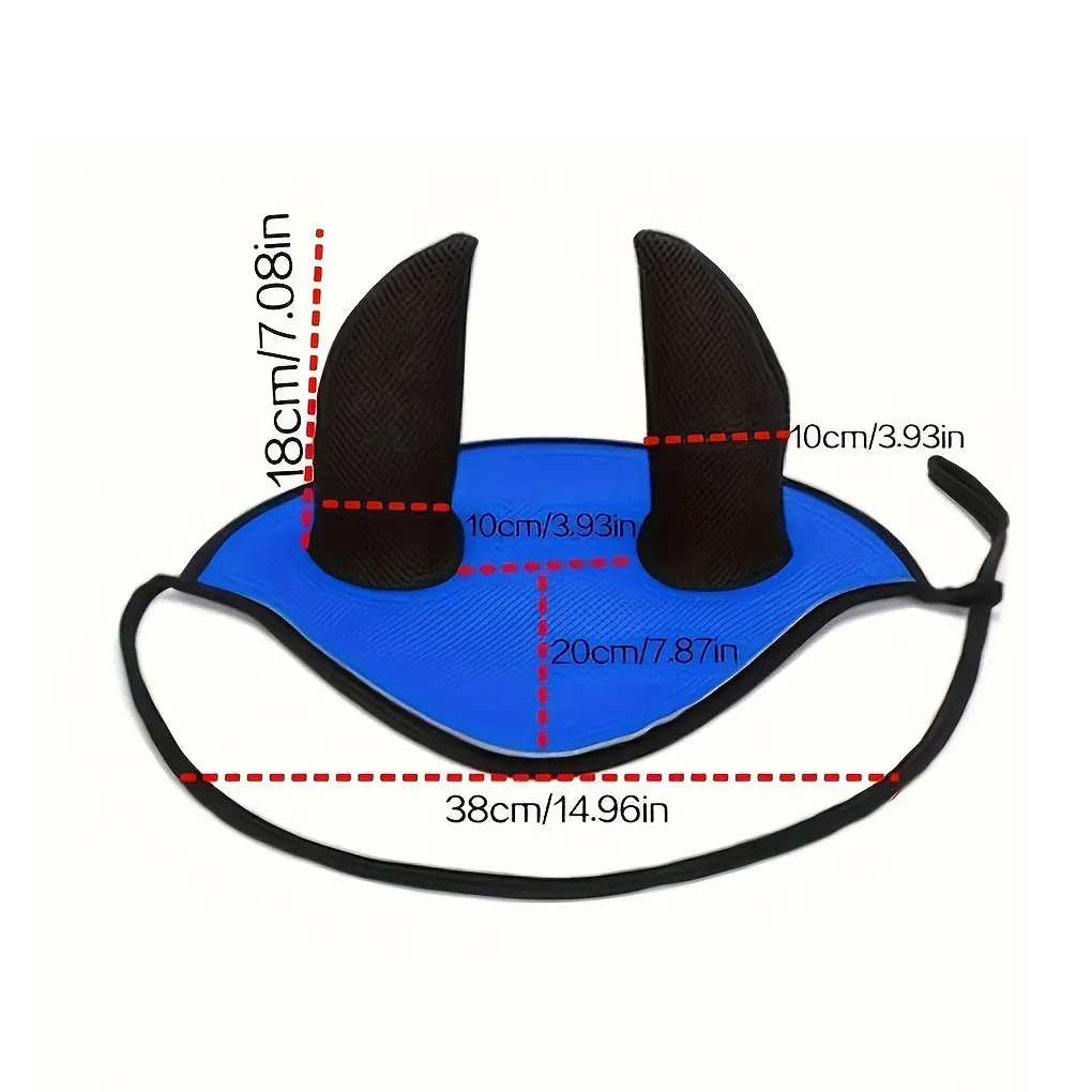 Horse Riding Ear Cover Breathable Meshed Horse Ear Shield Equestrian Equipment Fly Mask Bonnet Net Protector