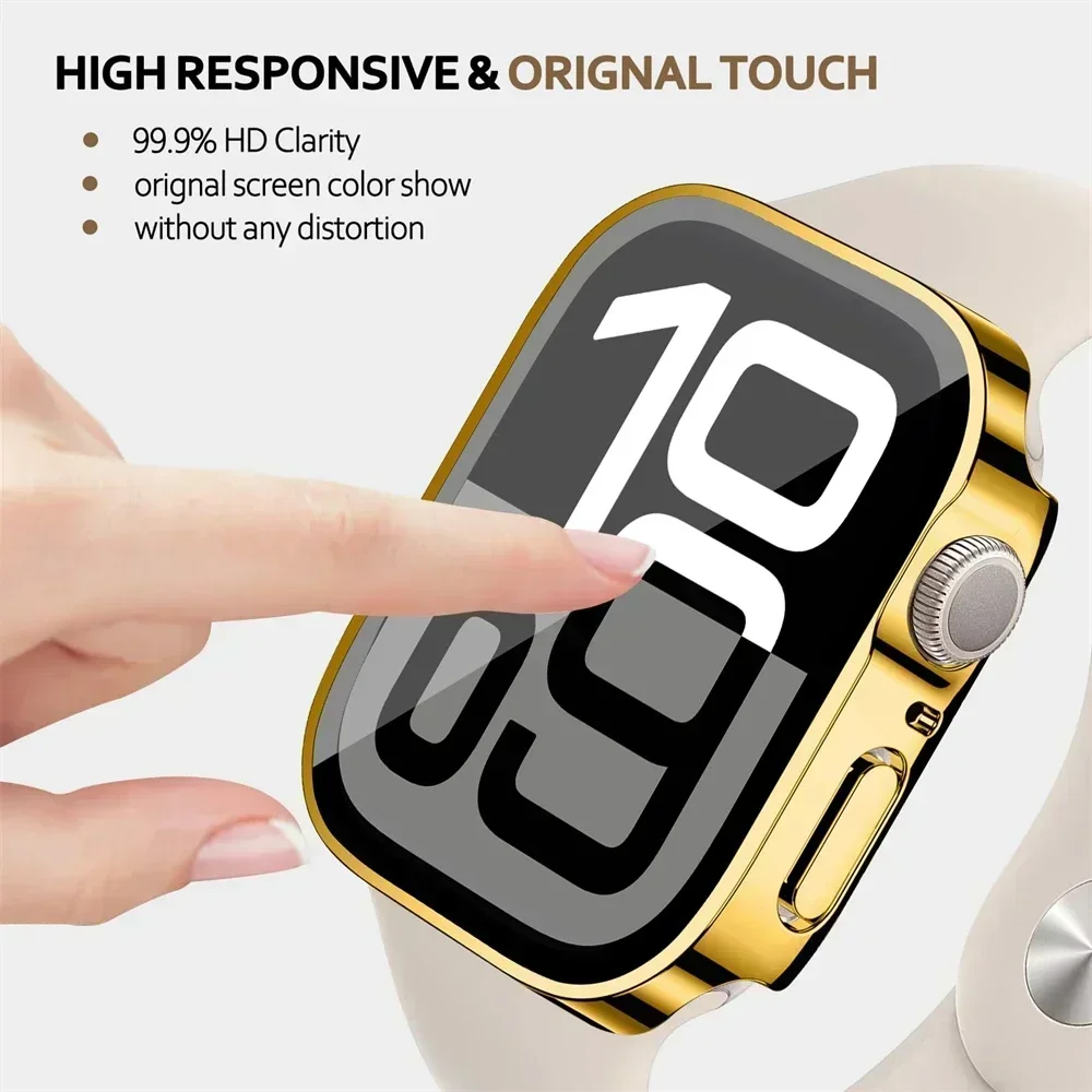 Premium Glass Screen Protector Case for Smartwatch Display Protection