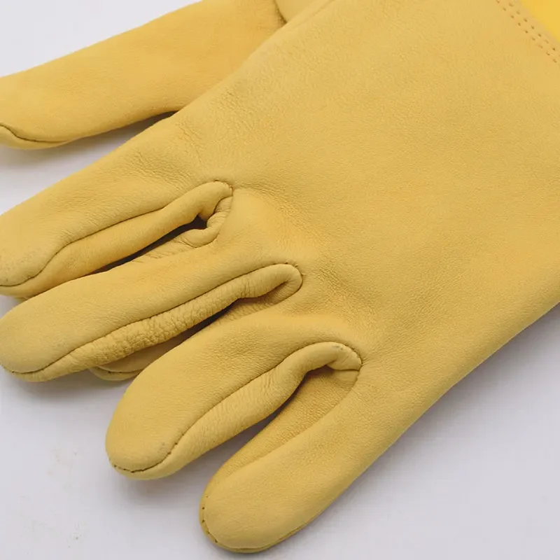 Beekeeping Gloves Sheepskin Protective Beekeeper Gloves Goatskin Beekeeping Bee Vented Long Sleeves Gloves 6