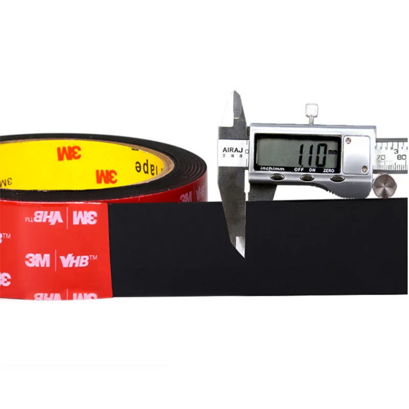 3M 5925 Double-Sided Tape Strong High Viscosity Automotive High-Temperature Resistant Black Thick Non-Trace Fixing Sticker