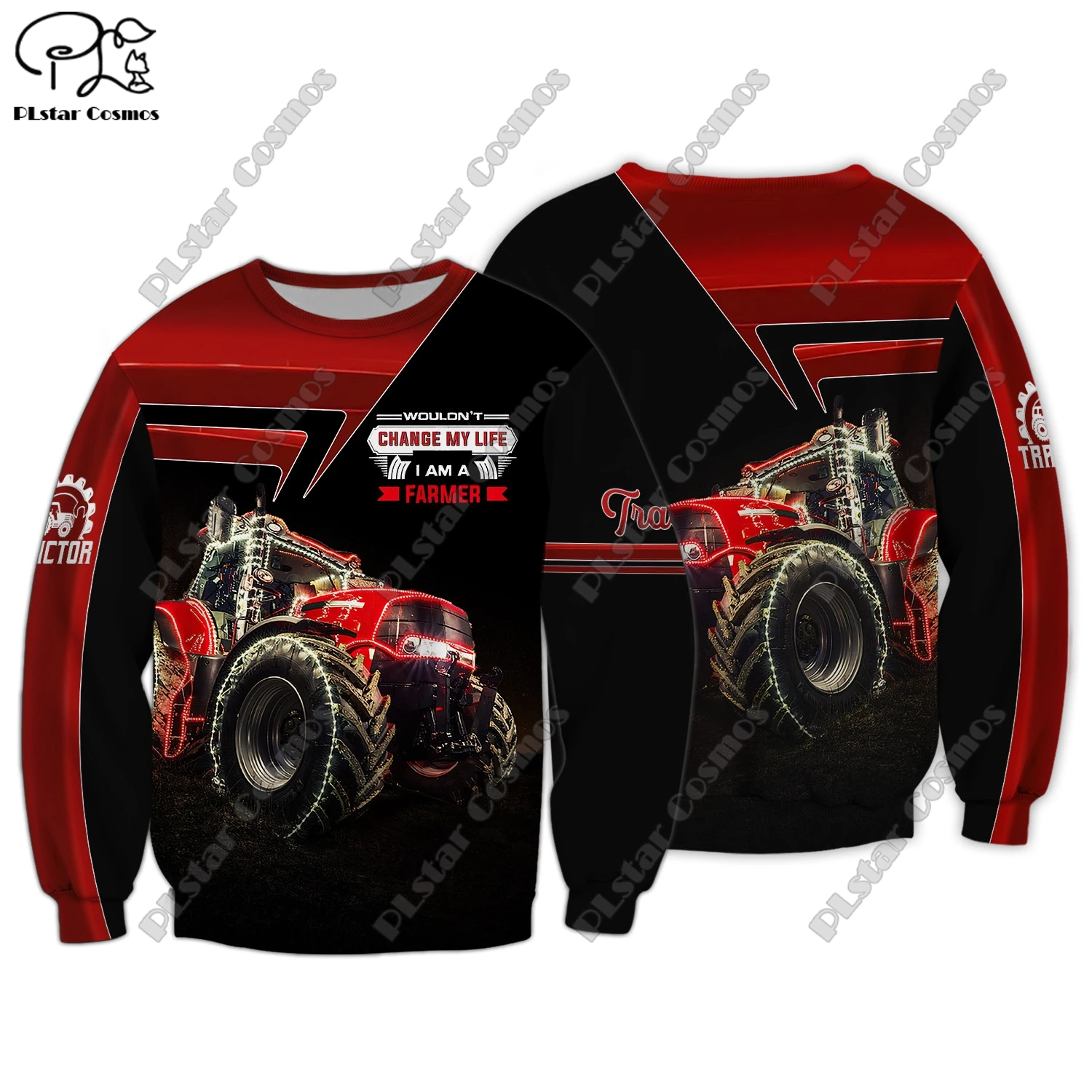 3D printing new car series truck school bus tractor art unisex clothing fun casual hoodie/sweatshirt/zipper/jacket/T-shirt Q-11