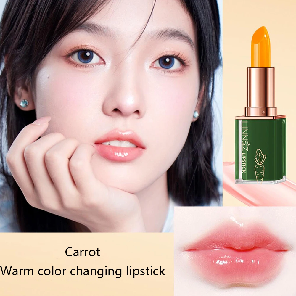Cherry Warm color changing Lip balm Repair Lips Dry Cracking Skin Wrinkling Make-up for women Lipstick Base Makeup Cosmetics 5