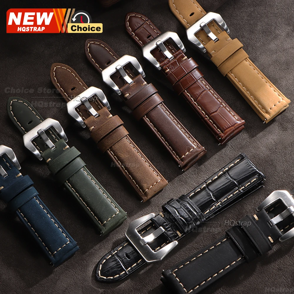 Timeless Quick Release Leather Smartwatch Band - Universal Fit Strap