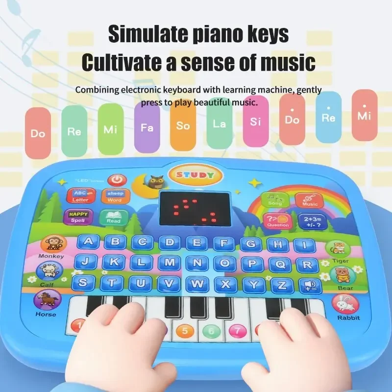 Educational Learning Machine Toys Electronic Study Game for 3+ Year Old's Girls Boys Gift Birthday Presents Child Kids Computer learning toys