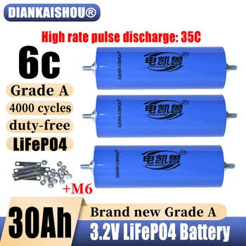 Batteria al fosfato C40 C46 di grado A 3.2V 20Ah 30Ah 32Ah LiFePO4 per la modifica delle batterie del motore dell'auto del motociclo 12V 24V 48V
