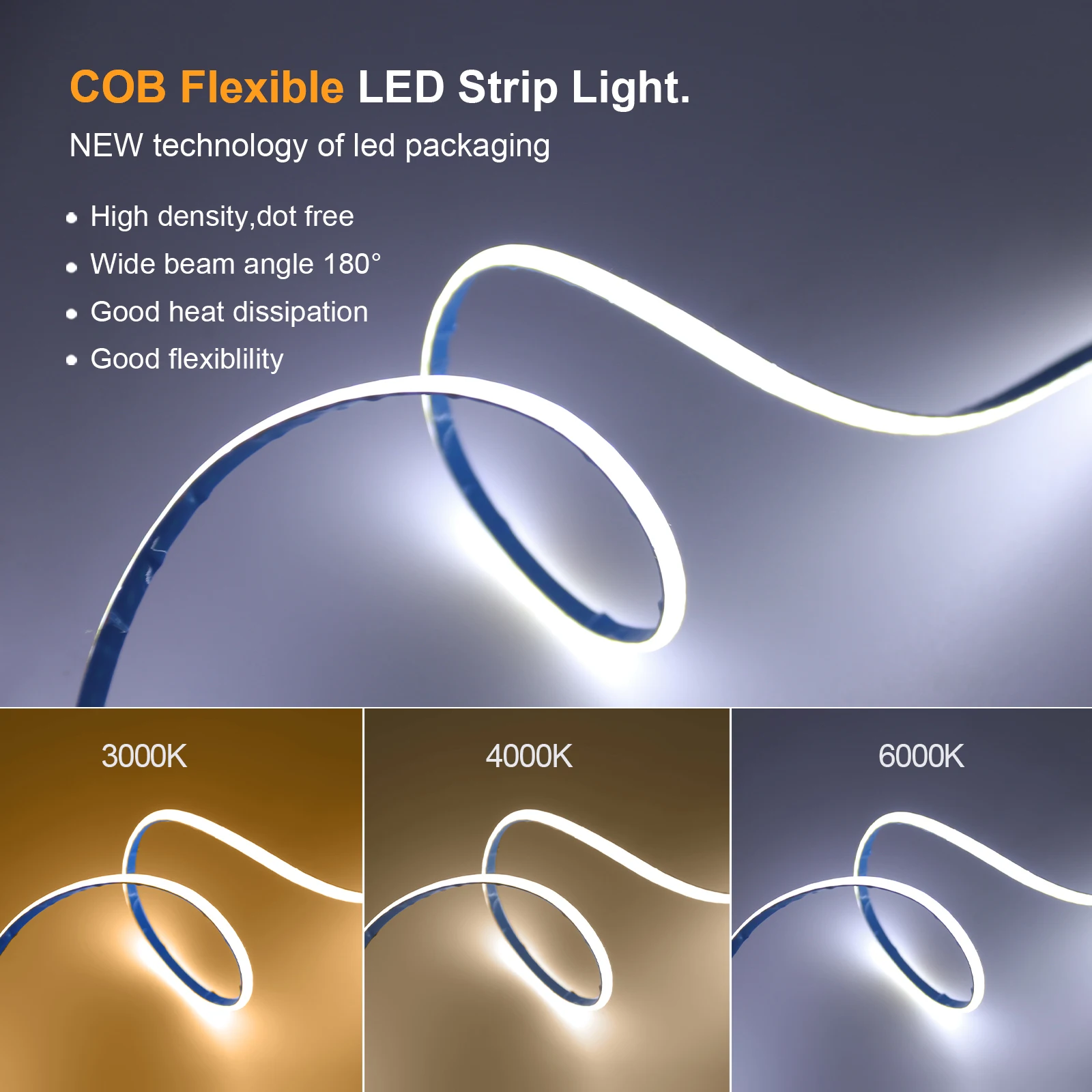 Рисунок 5 - Гибкая лента FOB COB LED Strip