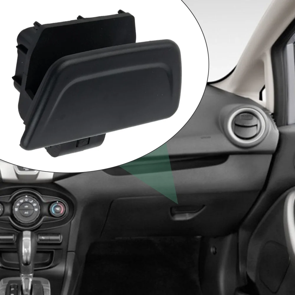 1PC 왼손잡이용 블랙 우측 글러브 박스 뚜껑 래치 잠금 핸들 BE8Z-6306072-AB BE8Z6306072AB 포드 피에스타 2011-2019용