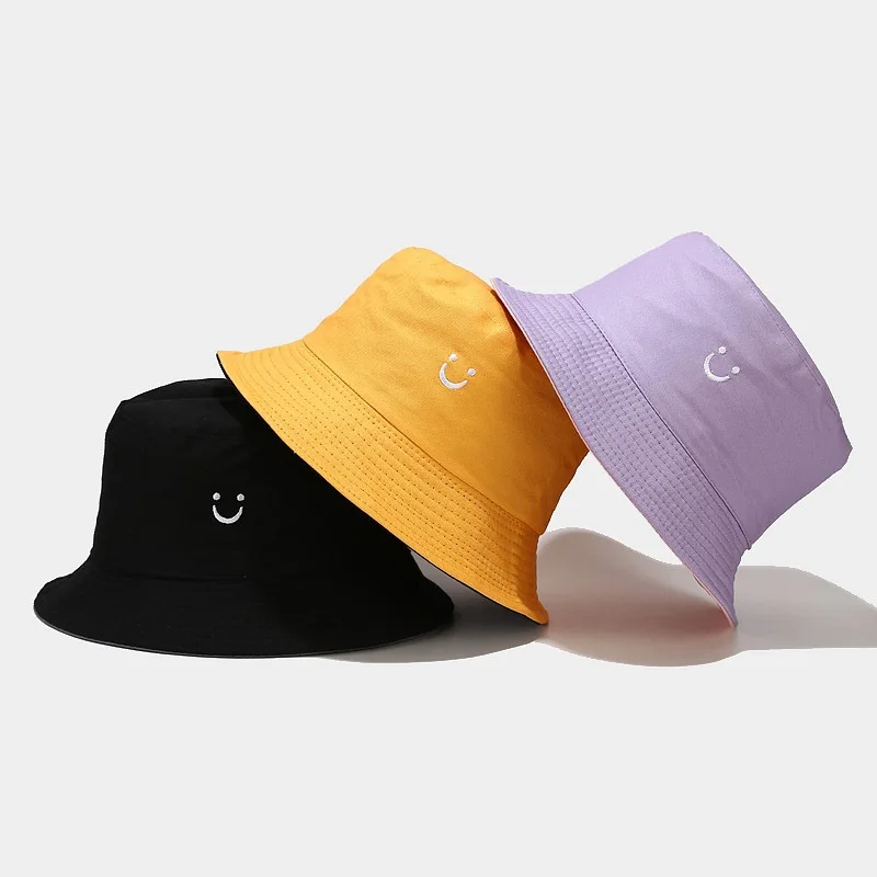 Bucket Hats Dome Top Frog Smile Face Green Red Khaki Sun Hats Casual Cute Outdoor Sun Protection Women Hats Gorras Para Mujer winter bucket hat