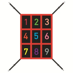 Enhanced Baseball and Softball Training Net with Strike Zone Target for Hitting and Pitching Practice (Red)