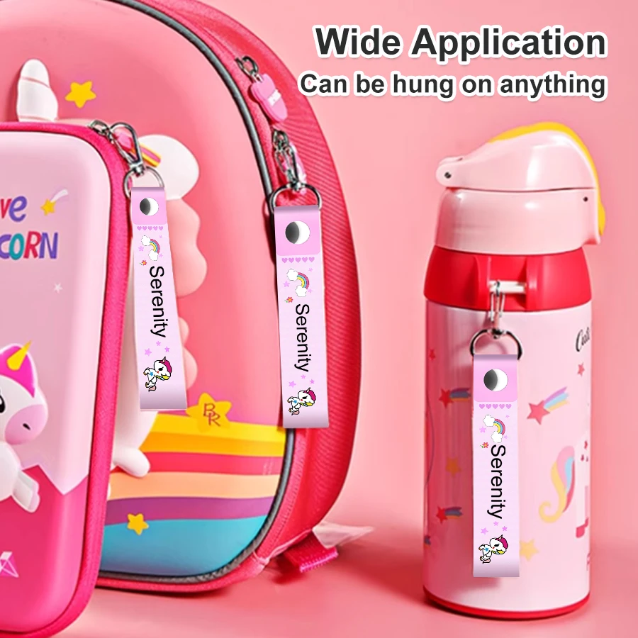 Personalized name, lanyard name, label, hook, children's ID card label, daycare water bottle name horse