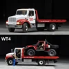 In Stock CROSSRC WT4 1/10 4*2 Metal RC Wrecker Road Rescue Truck Recovery Car with Lights Two-speed Engineering Transport Model 2