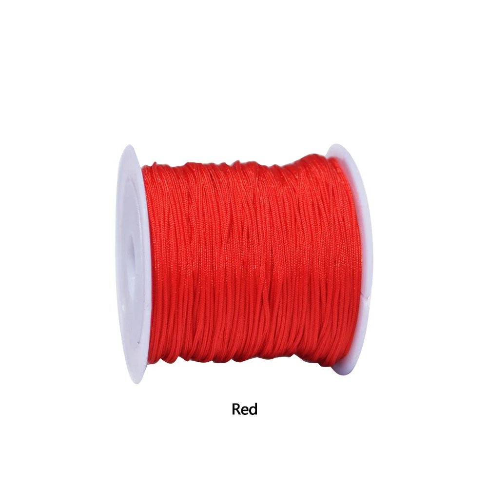 Premium 0.8mm Nylon Cord for DIY Jewelry and Craft Projects - 20M Roll