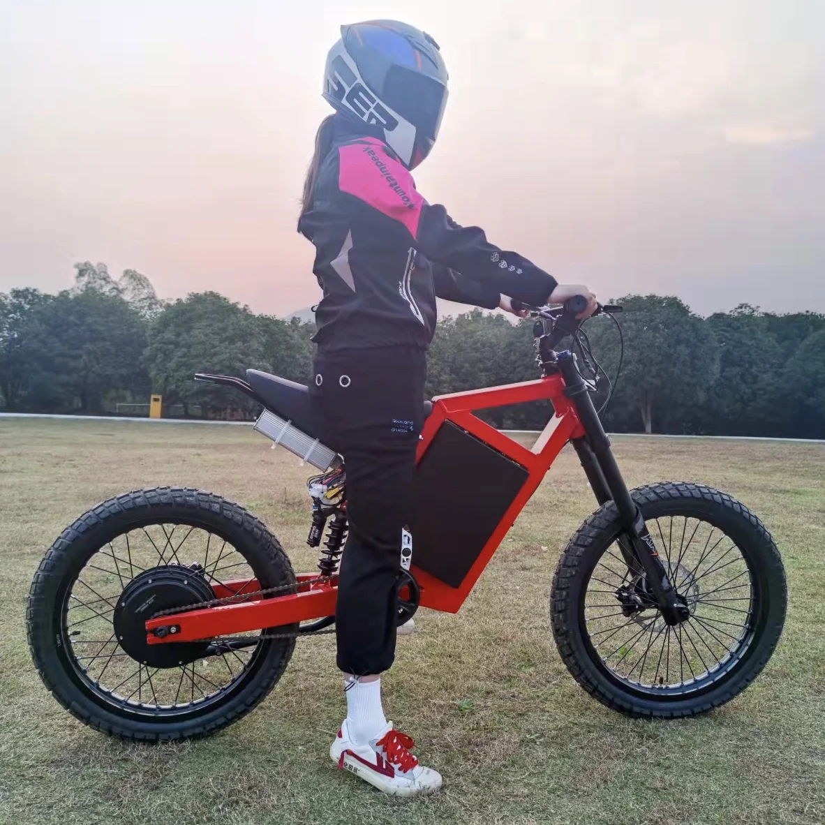 Factory Directly 8000w Big Wheel Electric Dirt Bike Enduro Ebike Mtb Full Suspen for Adult