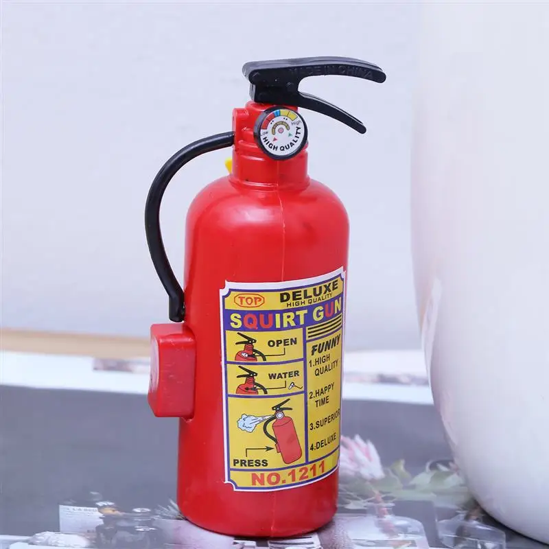 Novelty Toy Fire Extinguisher Water Toy Summer Beach Bath Swim for Kids Play Children Boys Girls Gift Toys (Red)