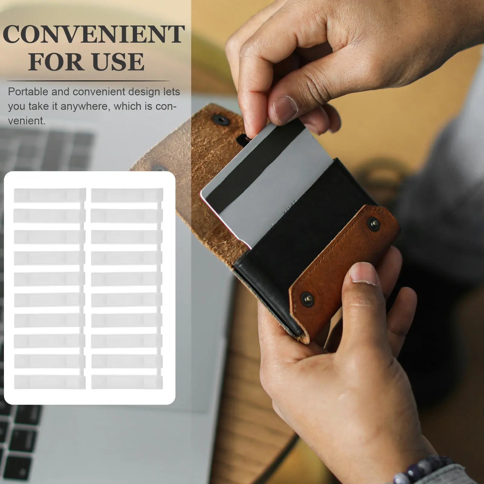 은행 카드용 블랭크 실링 스트립, 금융 보안 및 개인정보 보호를 위한 범용 플라스틱 스트립, 이벤트 출입용