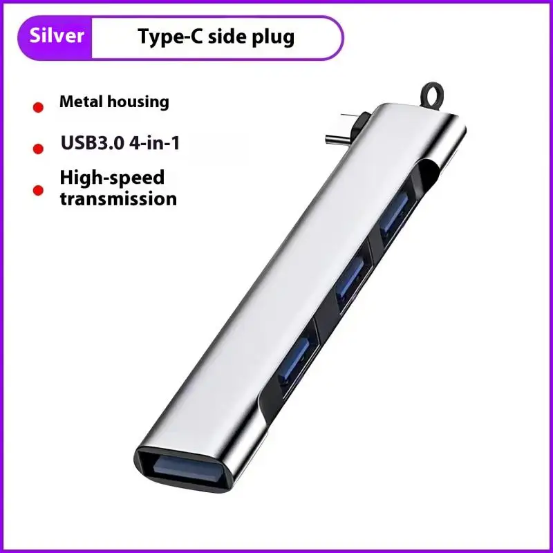 High-Speed 4-Port USB 3.0 Hub with Type C Splitter