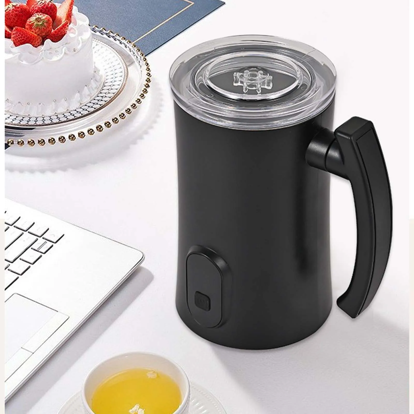 

NEW Automatic Hot and Cold Milk Frother Warmer for Latte, Foam Maker for Coffee, Hot Chocolates, Cappuccino