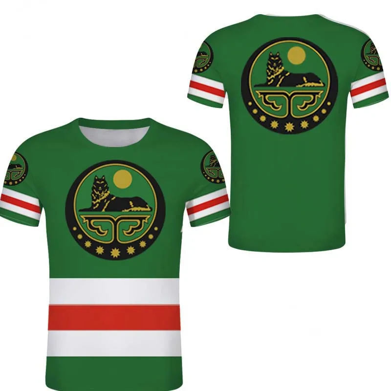 Chechen Russia Wolf 3D Print Short Sleeve T Shirt