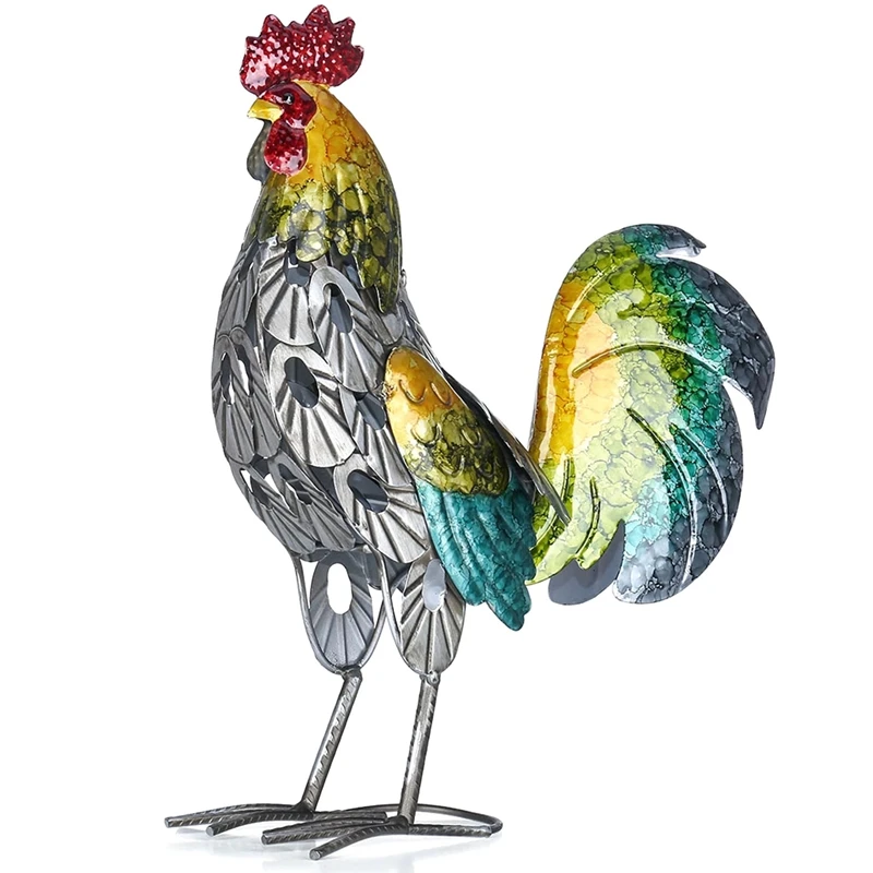 

Rooster Sculpture Modern Iron Ornament Art Home Decoration Handicraft Shelf And Desk Decoration Sculpture