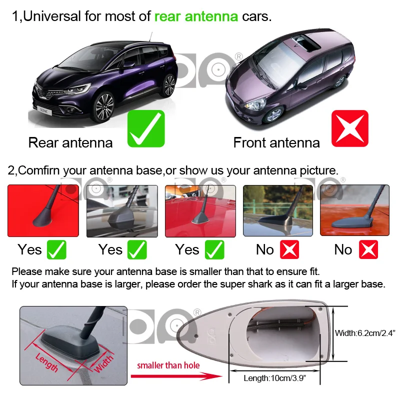 Delicate Black Fiber Carbon Short Antenna Radio Car Aerial Antenna For  Chery Tiggo Seat Ibiza Auto Accessories - Aerials - AliExpress
