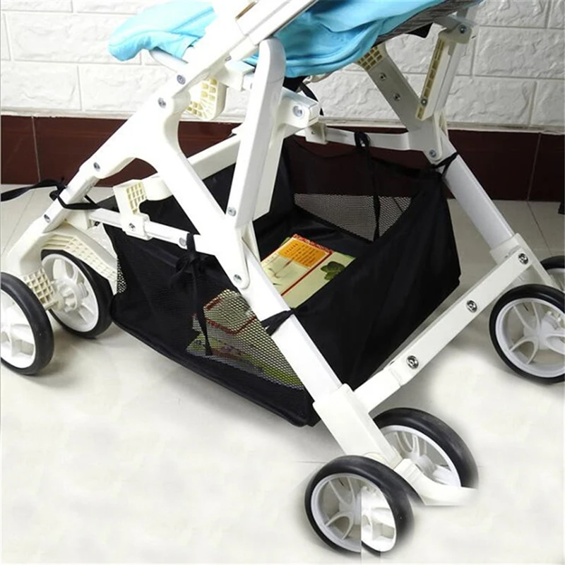 Description Picture 5 of itemPortable Baby Stroller Basket Newborn Stroller Hanging Basket Infant Stroller Accessories Pram Bottom Basket Organizer Bag