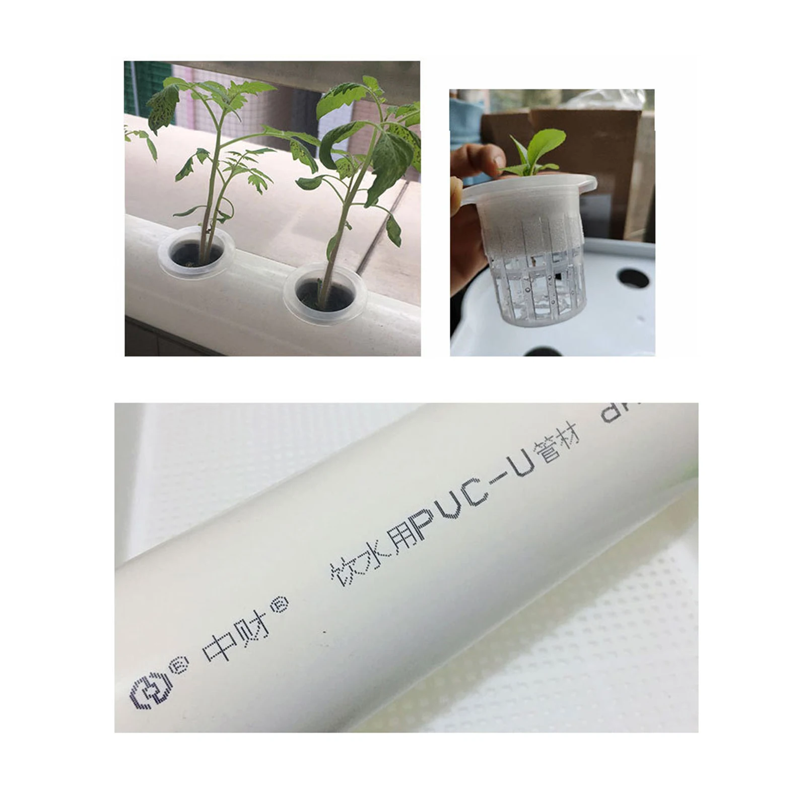 Hydroponic Grow Kit Hydroponic System 36Holes Fruit PVC Pipe Home for Hydroponics Earthless Plant Growing Systems