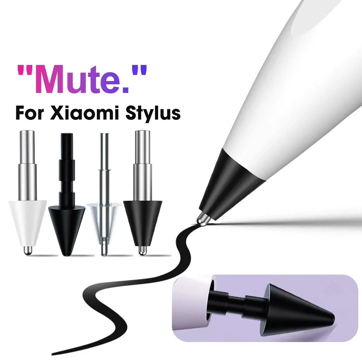Stylus Pen Pencil Nib Smart Pen Nib for Xiaomi Stylus Pen 2 Touch Screen Replacement Tablet Tips Spare For Mi Stylus 2 Mi Pad 5 Pro 4/1PCS