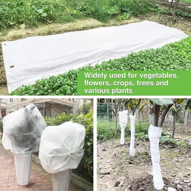 0.9oz DIY Plant Covers Freeze Protection Floating Row Blankets for Fruit Vegetables Tree Winter Cold Weather Yard Garden Tools 4