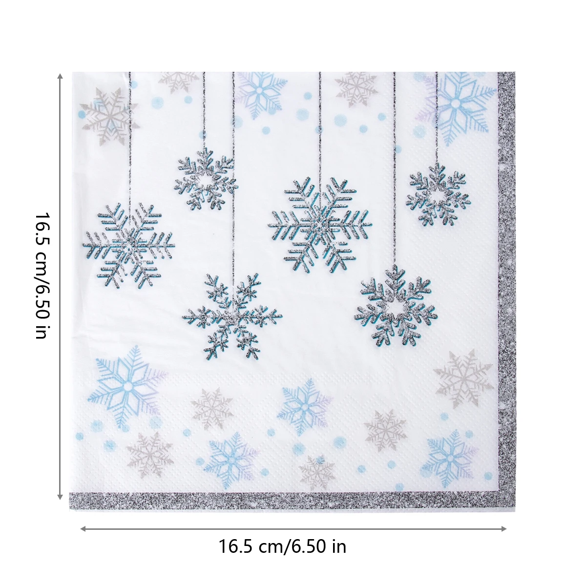 Gefrorene Winter Schneeflocke Papp teller Servietten Tassen für Weihnachten Winter gefrorene Dekorationen Wunderland Geburtstags feier liefert – Detail 9