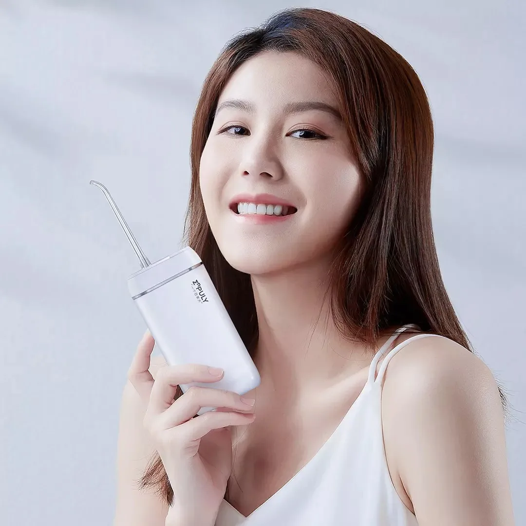 Enpuly Mini Portable Dental Flusher M6 Plus Water Flosser Oral Irrigator IPX8 Waterproof Type-C FDA PC Business Trip Travel
