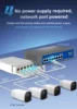 5 Port Waterproof POE Extender 4 Port Repeater 100Mbps Outdoor Network IP55 VLAN 44-57V for POE Camera Wierless AP 5