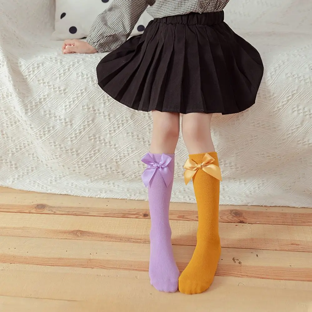 

Japanese Sweet Autumn Summer Cute Winter Long Tube Socks Cotton Children' Socks Knot Socks
