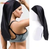 Soft Satin Sleep Cap Long Hair Braid Bonnet Comfortable Extra Long Bonnet Solid Color For Women Long Hair Dreadlock Braids 1