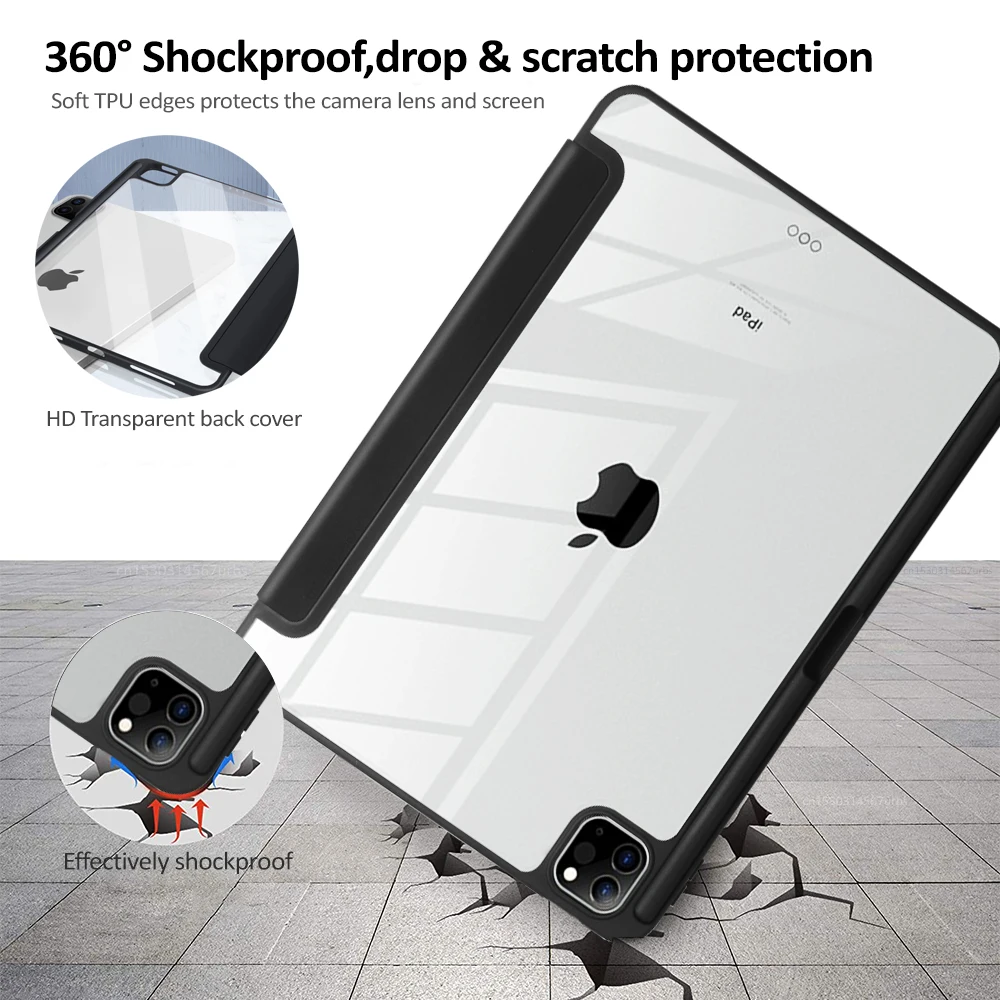 Capa à Prova de Choque para Ipad Capa para Ipad Pro 11 12 10th 10.2 9th 8th 7th Generation 10.9 Air Mini 2023 2023 - Imagem 3
