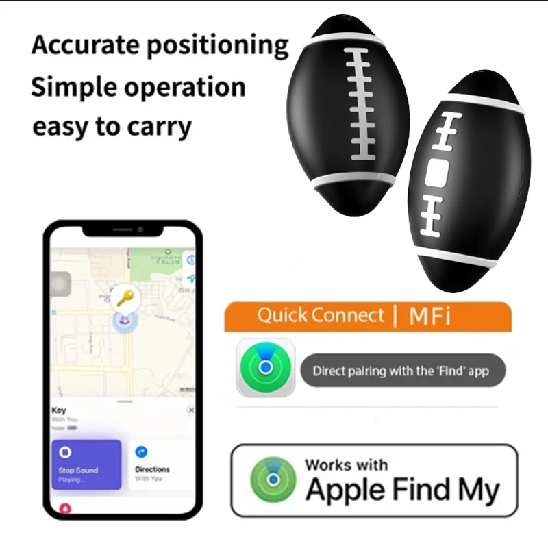 Work with Apple Find My APP Smart Bluetooth GPS Tracker ITag Anti Lost Reminder Device MFI Rated Locator Car Key Pet Kids Finder