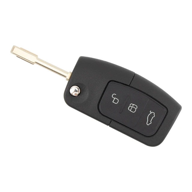 LIXIANG 315/433MHz 4D63 4D60 รถรีโมทกุญแจสําหรับ Ford FUSION Focus Mondeo Fiesta Galaxy HU101 FO21 ใบมีดรถพลิกคีย์ 5
