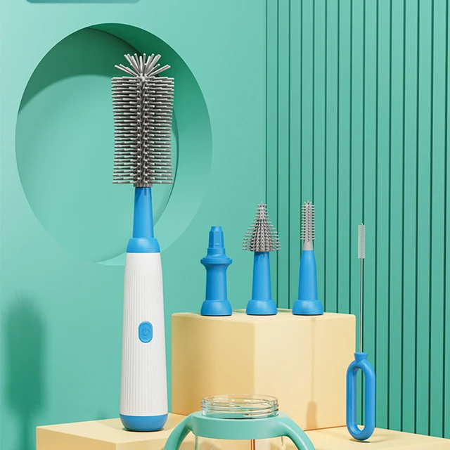 multipurpose cordless brush for easy baby bottle cleaning