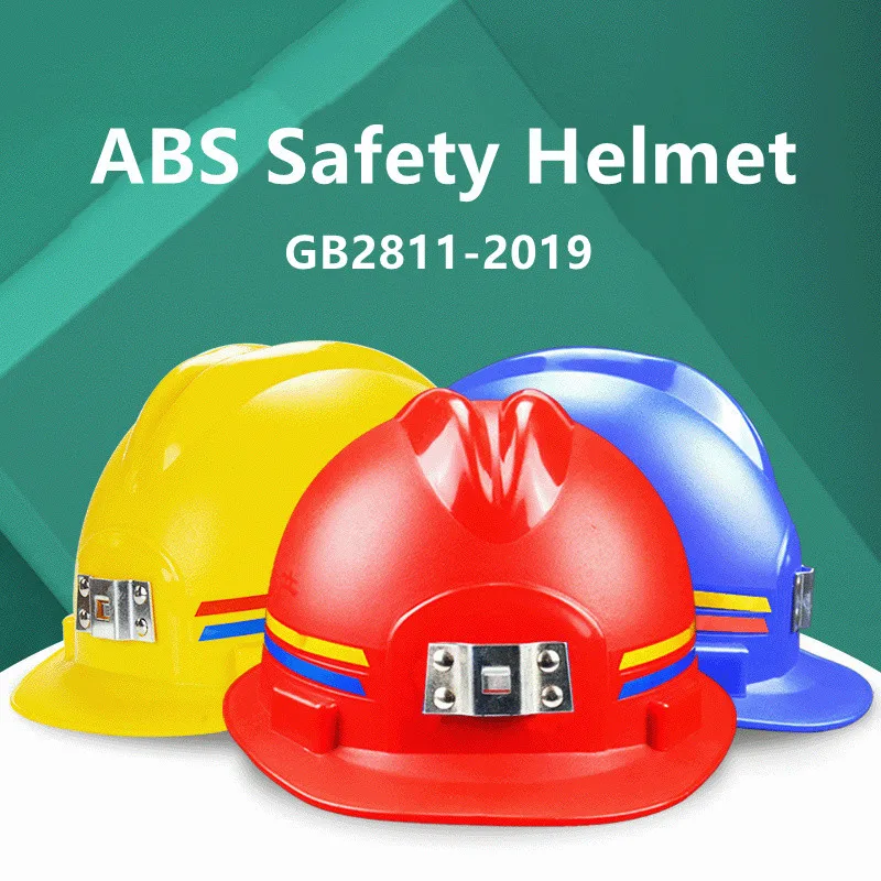 Miner Safety Helmet with Lamp Holder ABS Construction Helmet Black White Blue Red Yellow Industrial Protective Safety