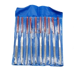 Premium Diamond Needle File Set - 10-Piece Miniature Precision Tools for Stone, Glass, and Metal Carving (10pcs)