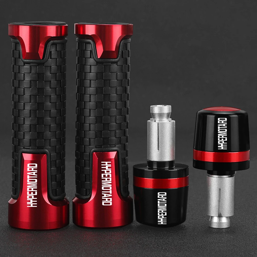 

For DUCATI HYPERMOTARD 1100 S 1100S EVOSP 2007-2010 2011 2012 Motocycle 22mm Handlebar Grips Handle Bar Ends Cap Plug Slider