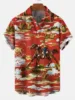 Hawaiian Cowboy Men's Shirt Cool 3D Digital Print Plus Size Western America Men's Top With Pocket Vintage Style Summer Outerwear 5