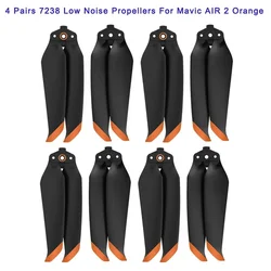 4 Pairs Low Noise Propellers (8 Pcs Orange)