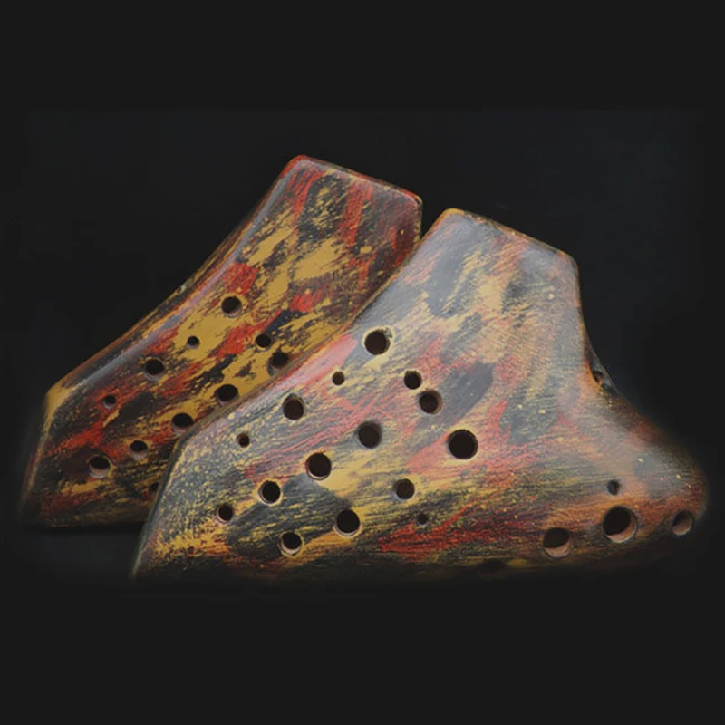 Ceramic Ocarina Rare Triple Alto Ocarina 16 Holes Professional Musical Instrument Accessories Party Wedding Gift