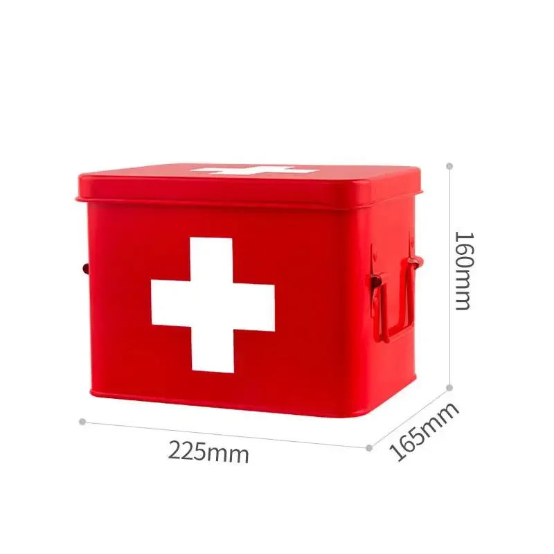 K di pronto soccorso scatola di immagazzinaggio di medicinali scatola di emergenza portatile scatole di medicinali a doppio strato per uso domestico organizzatore di immagazzinaggio di K medici  15