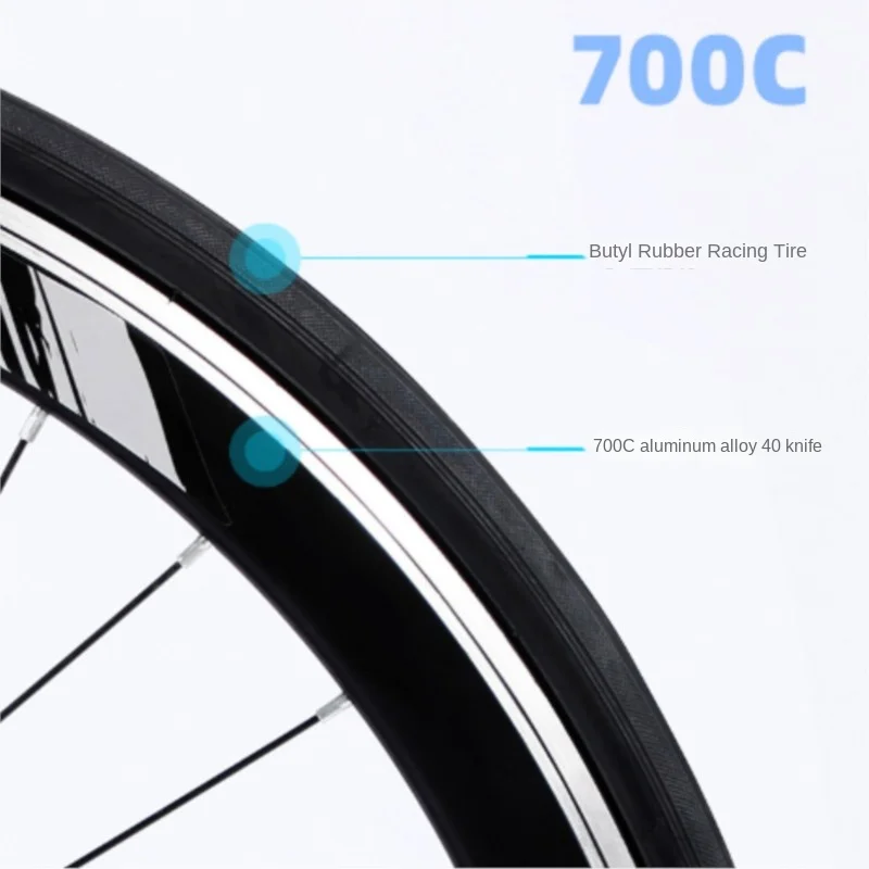 FJ Carbon Steel Lightweight And Flexible Road Bike Men's Competition Entry Variable Speed Bike Sports Car Curved Handle Bike New 6