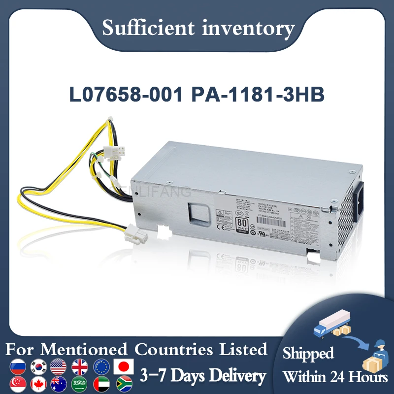 

Well-Tested Suitable for HP 280 G3 400 G5 SFF 180W D18-180P2A L07658-002 L07658-001 PA-1181-3HB Authentic Switching Power Supply