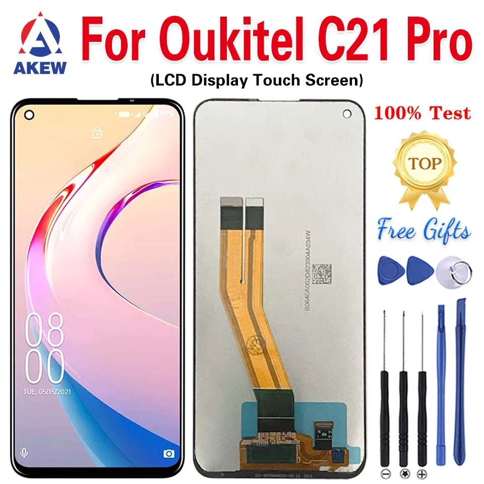 Wuzixi Wallet Cover per Oukitel C21 PRO. Funzione Stand, Slot Cart, Flip Caso Pelle PU Bumper Custodia con, Case Custodia per Oukitel C21 PRO.Marrone