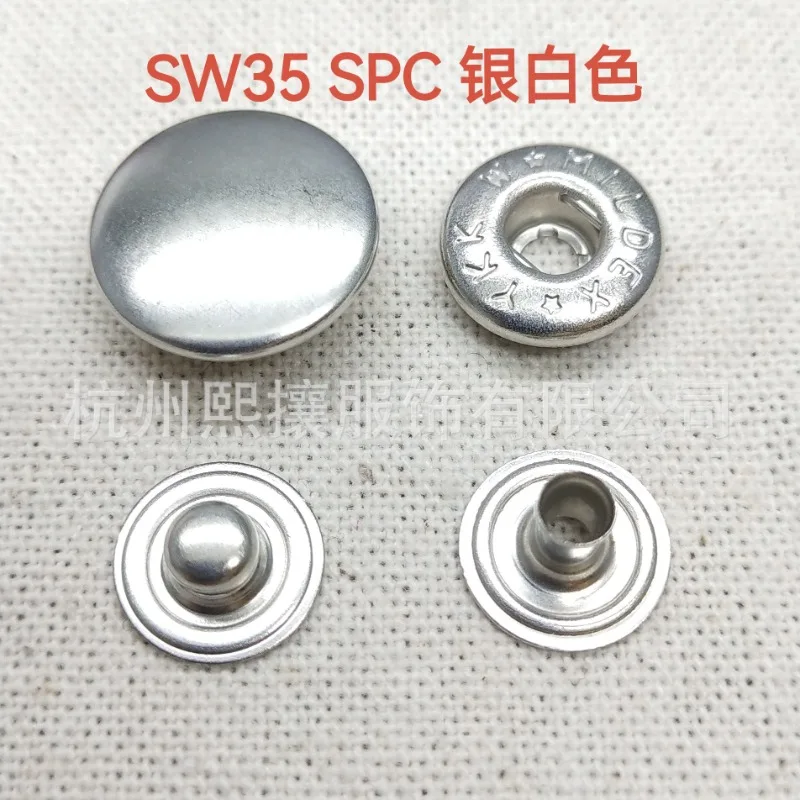 100sets/Lot YKK Snap Button SW35 Metal  10mm 13mm 15mm Bronze Silver Gun Black Luxury Clothing Supplies Tailor Sewing Accessory 2