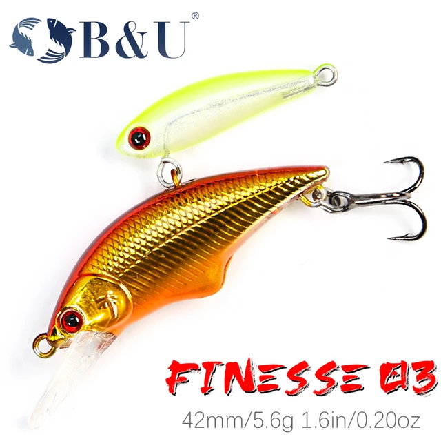 B & U 42MM 5.6G batan yerçekimi Minnow ağır sopa balıkçılık cazibesi tuzlu  su Minnow