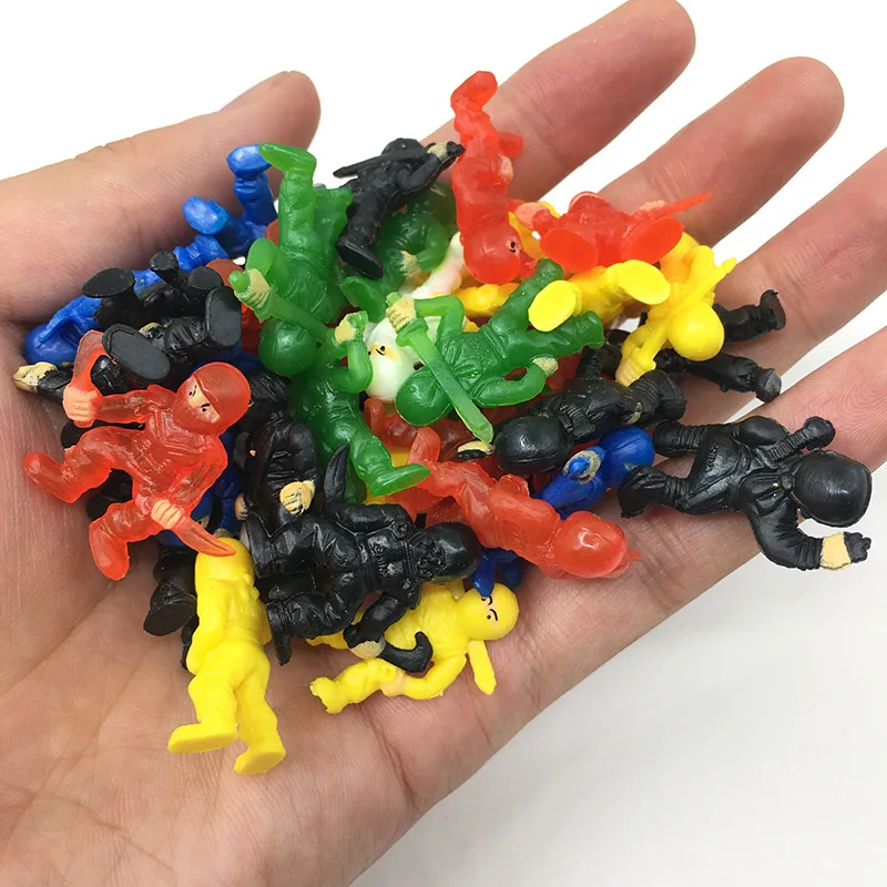 15Pcs Mini Pvc Ninja Figurines Assorted Warriors Action Little Ninja in Assorted Poses Party Favors Playset for Kids Birthday action figures toys mini figure toys